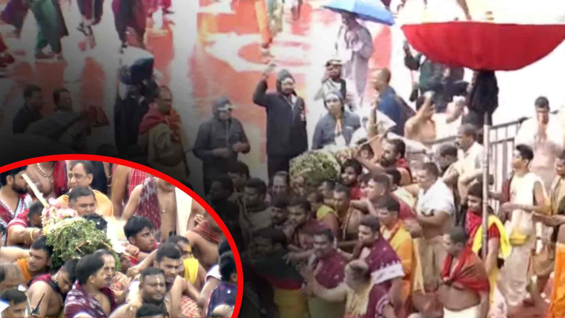 Lord Sudarshana Reaches Darpadalana as Pahandi Bije Begins in Puri