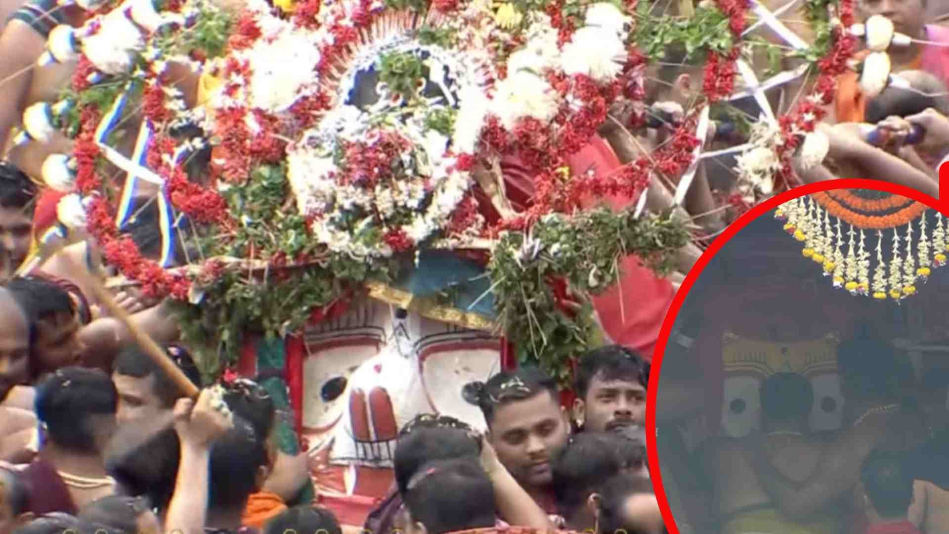 Lord Balabhadra, Devi Subhadra Ascend Chariots as Devotees Await Lord Jagannath’s Pahandi Bije