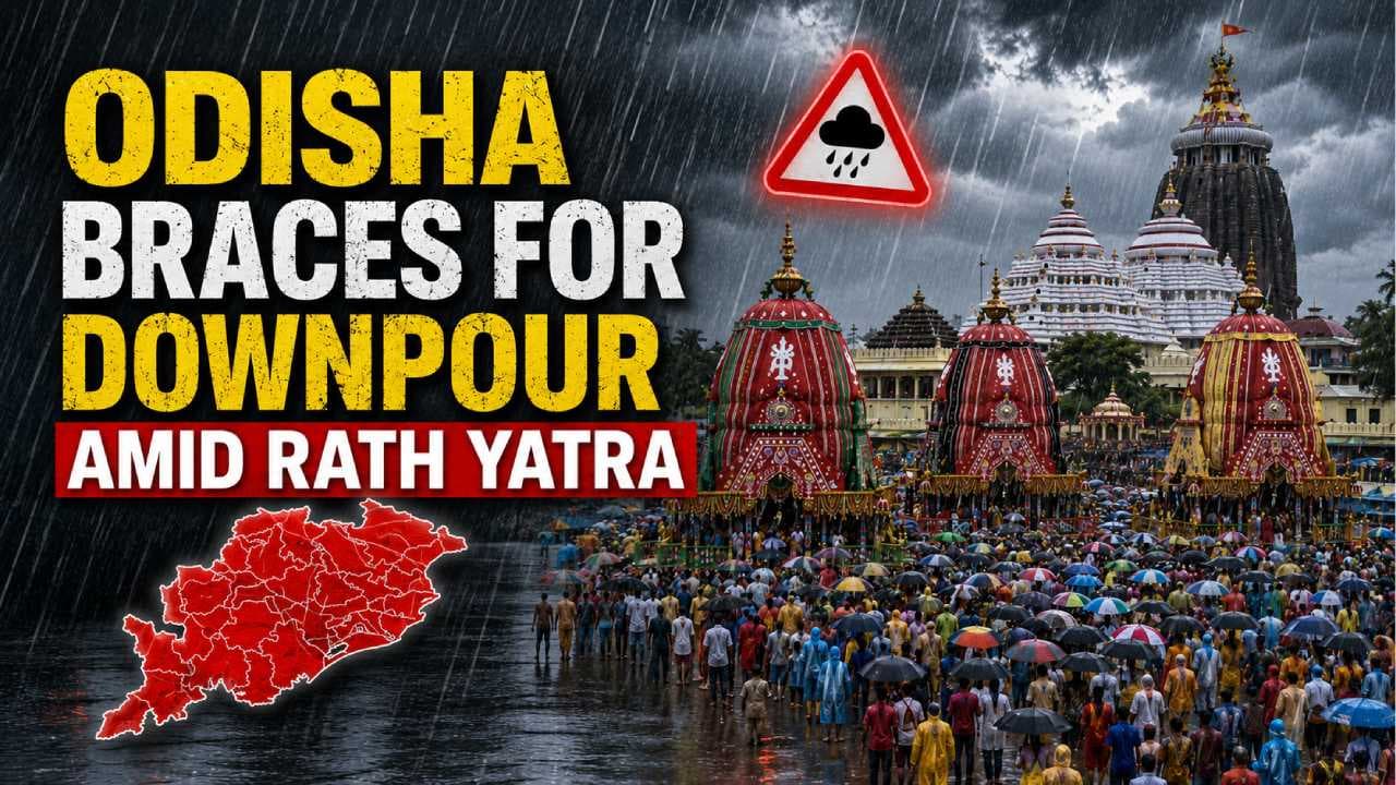 IMD Issues Red Warning for Heavy Rainfall in Odisha