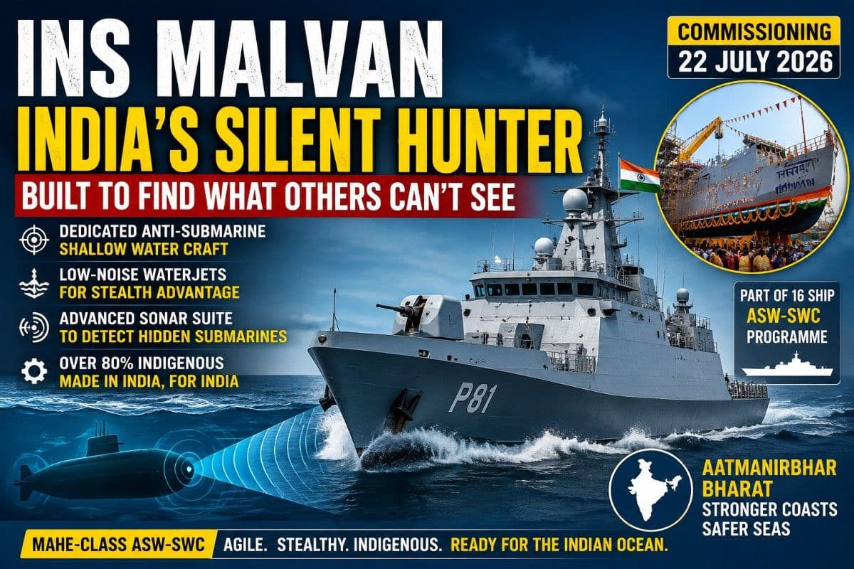 INS Malvan Profile: India's Silent Hunter Joins Fleet: Why Mahe-Class Warship Could Become Indian Navy's Biggest Coastal Advantage Against Chinese Submarines