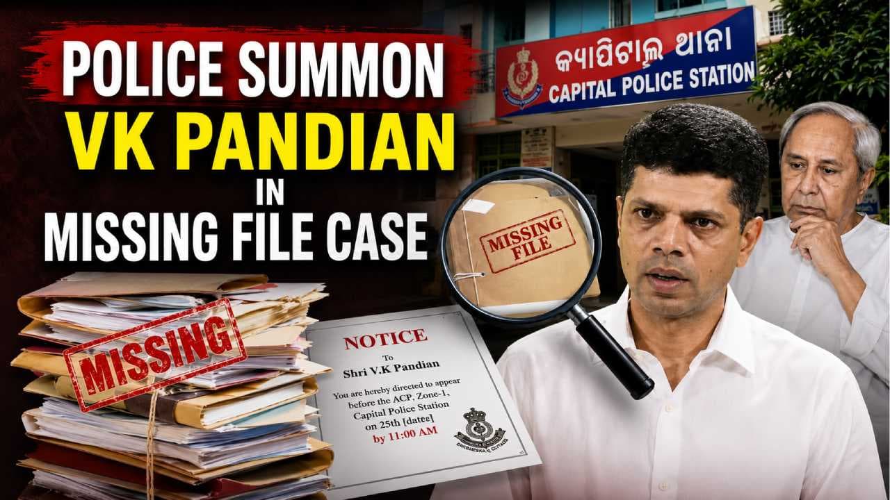 VK Pandian Summoned in Missing File Probe