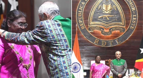 Proud Moment For all Indians: Pradhan On Timor Leste's Highest Civilian Award For President Murmu