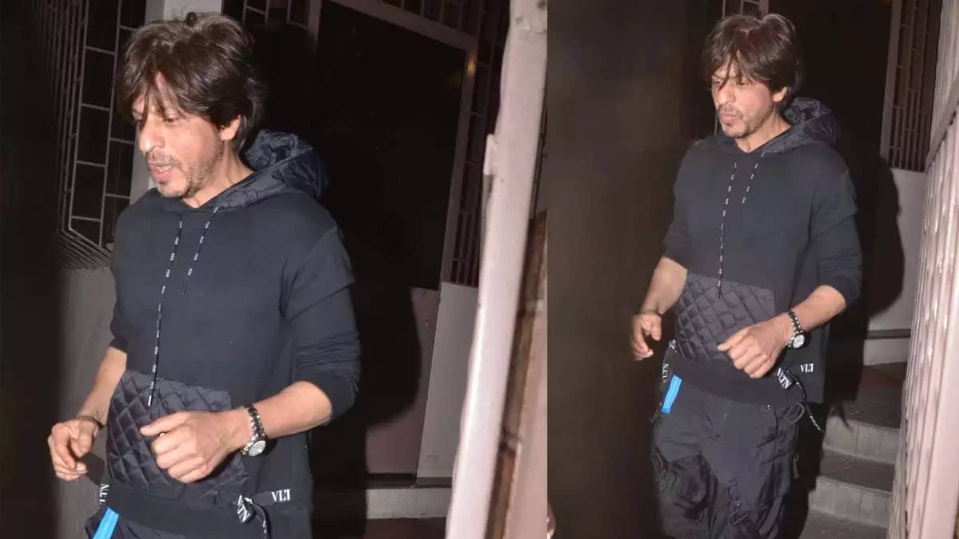 SRK Looks Dapper In Black As He Gets Snapped Outside Dubbing Studio Ahead Of 'Dunki' Release
