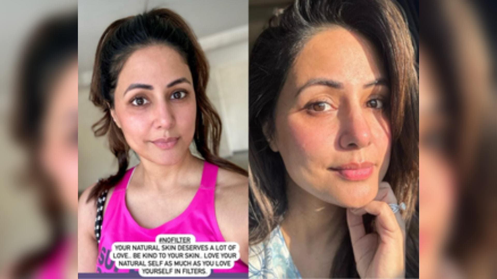 Hina Khan Drops No-Filter Selfies: 'Love Your Natural Self'
