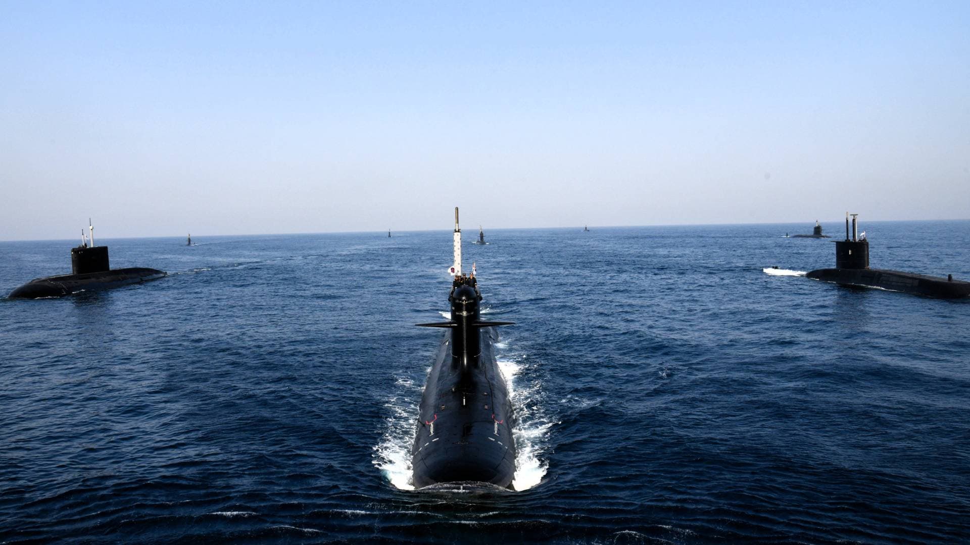 Indian Navy Holds Operation In Arabian Sea, Demonstrating Op Readiness