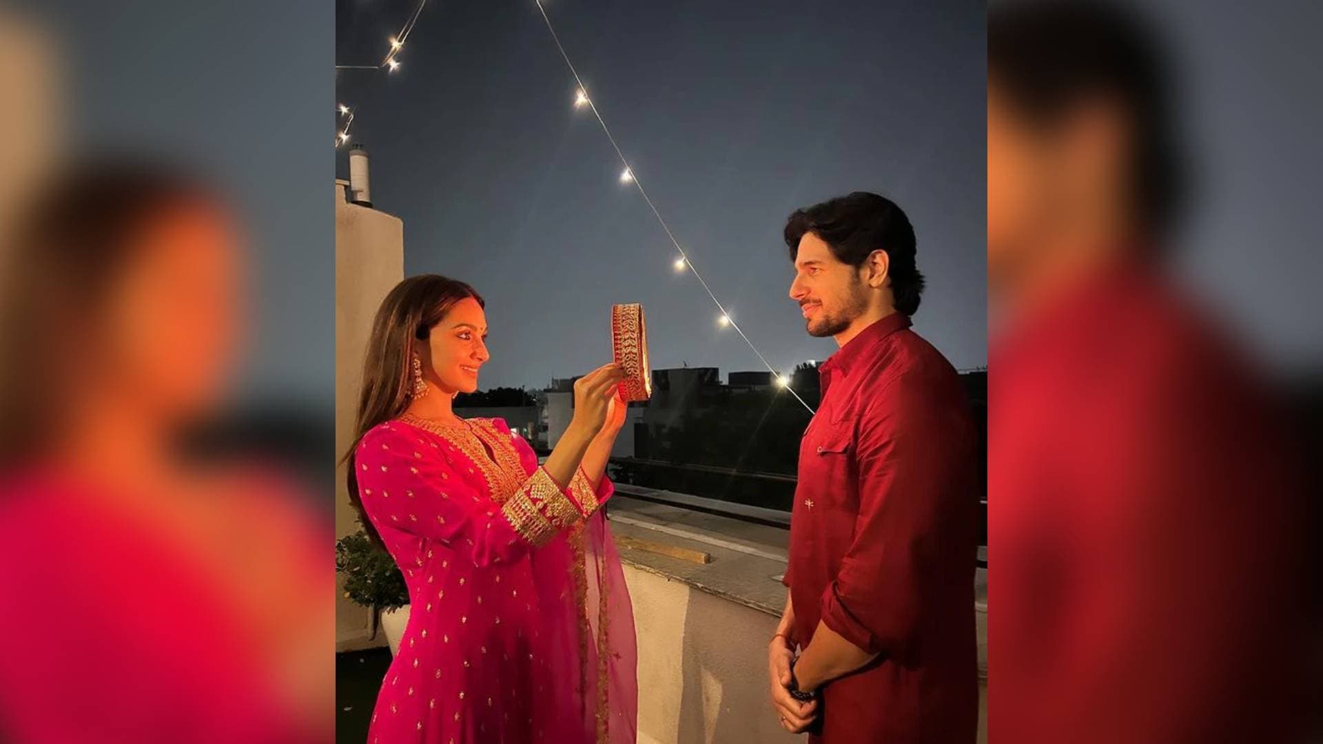 Kiara Advani And Sidharth Malhotra Celebrate Their First Karwa Chauth