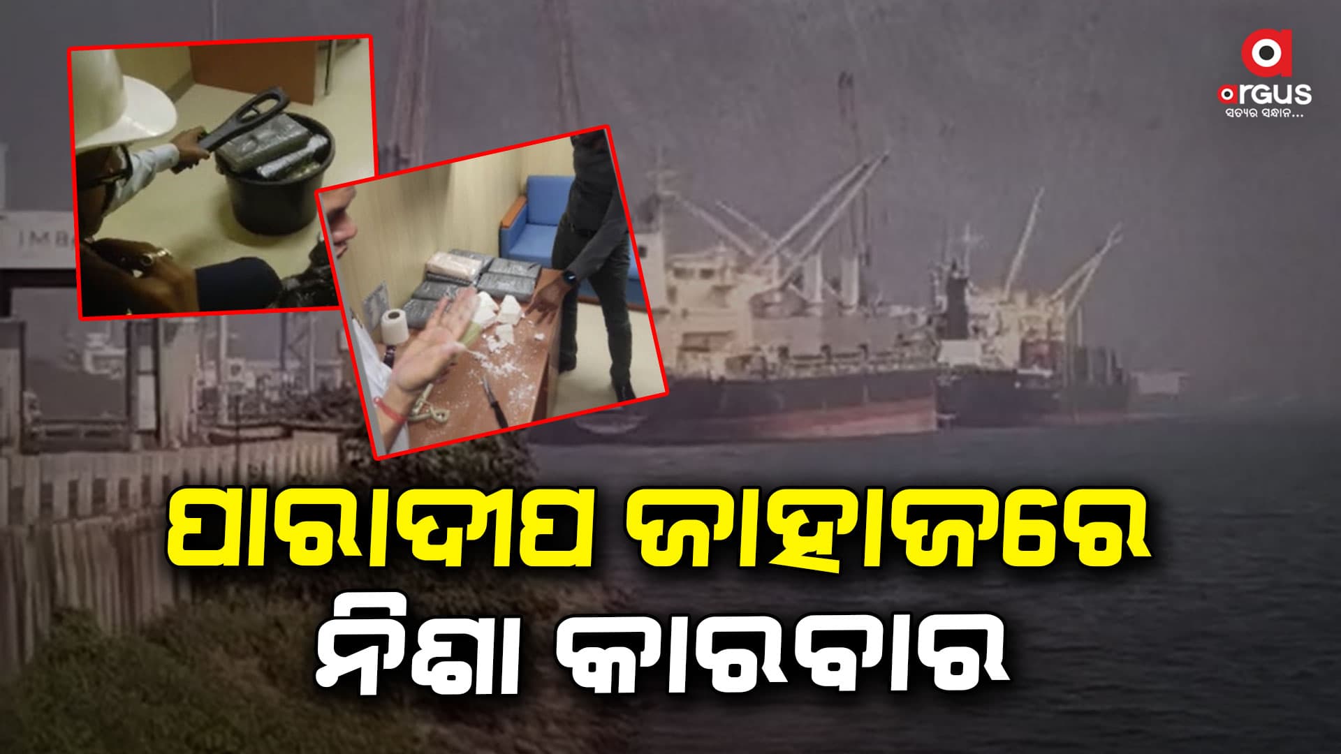 ଜାହାଜରେ ହେଉଥିଲା ନିଶା କାରବାର, ମାଡ଼ି ବସିଲା କଷ୍ଟମ ବିଭାଗ