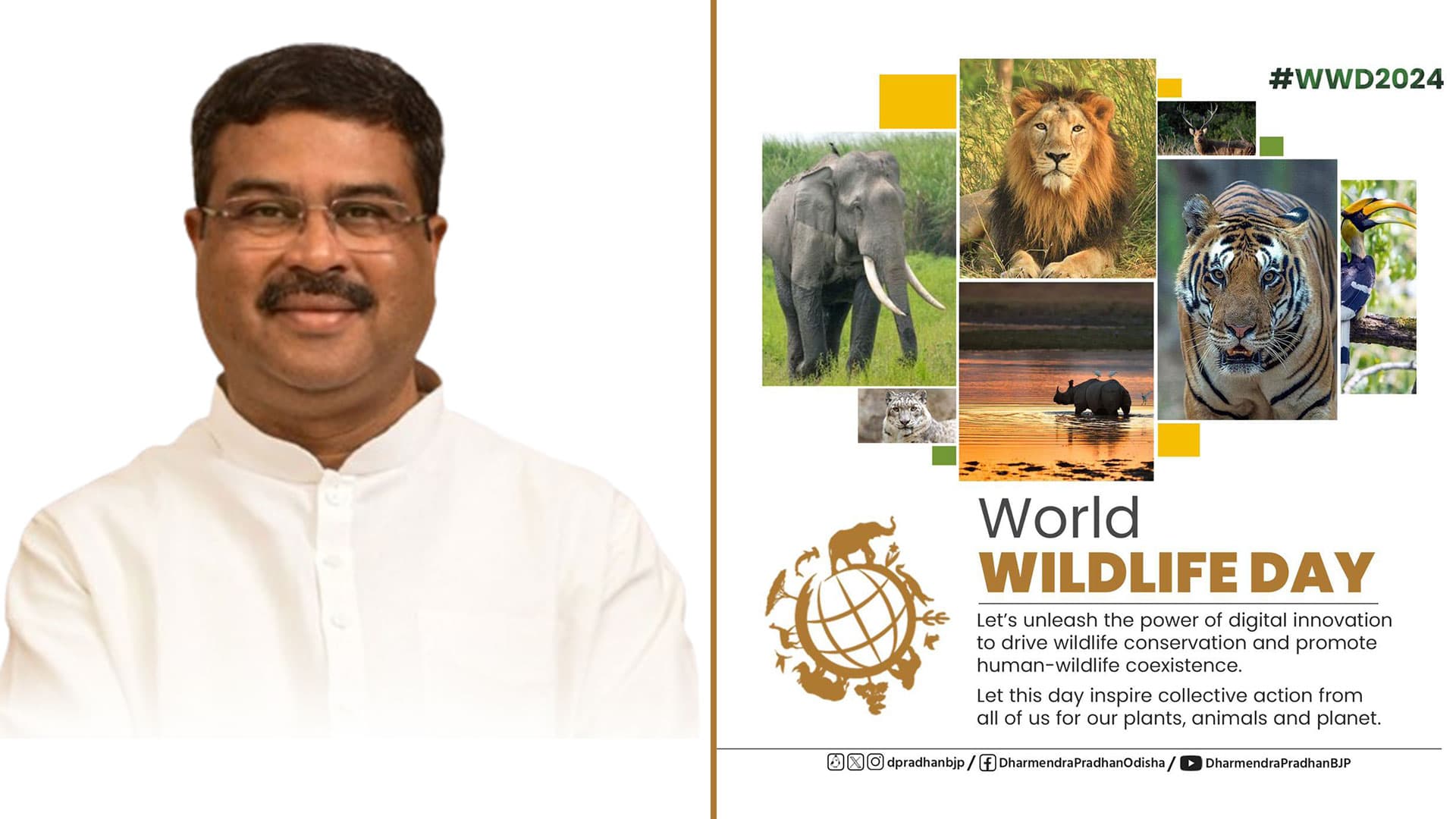 World Wildlife Day: Dharmendra Pradhan Urges People To Protect, Preserve Wildlife & Their Habitats
