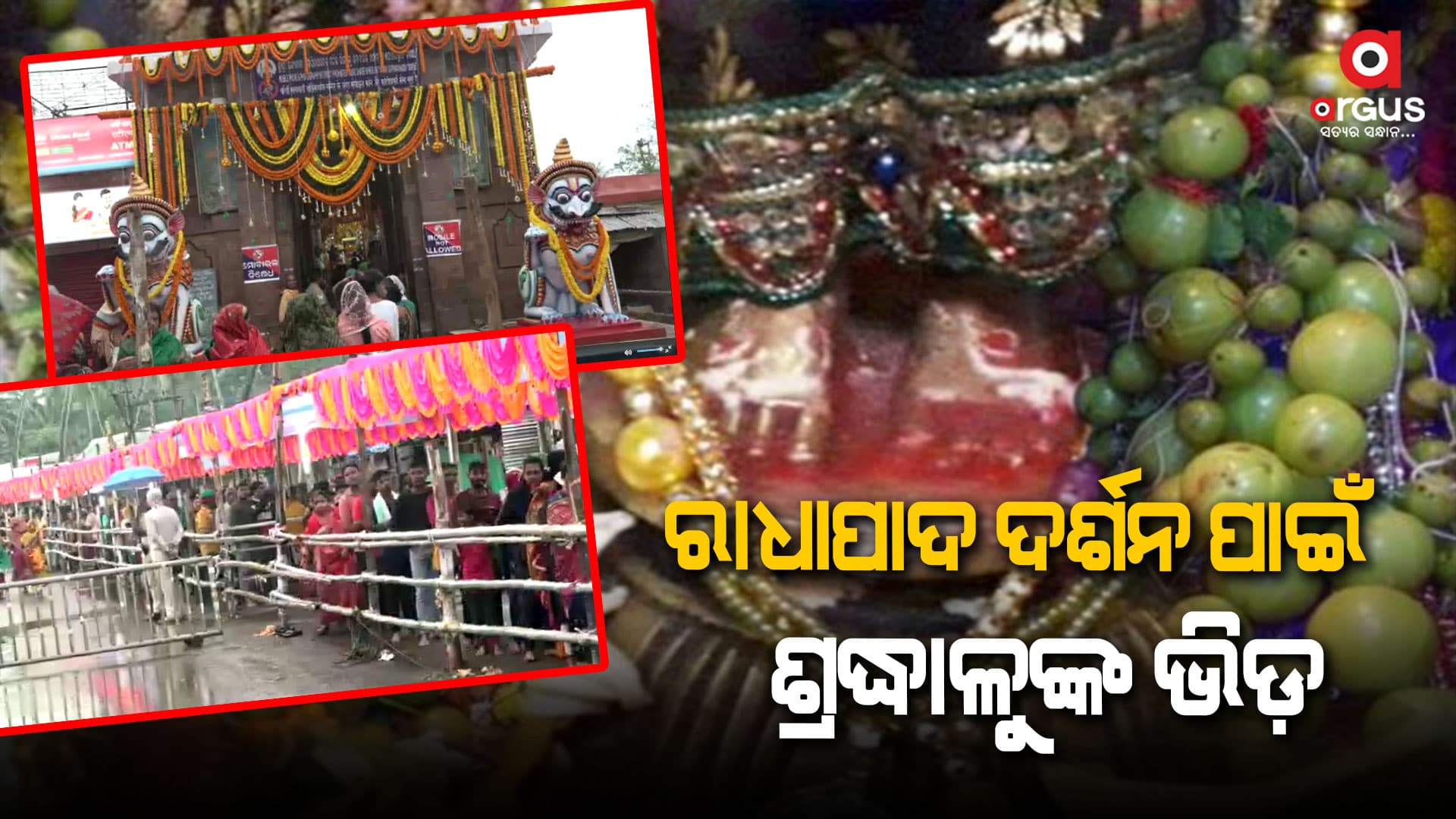 ପବିତ୍ର ଅଁଳା ନବମୀ, ଓଡ଼ିଆଣୀ ବେଶରେ ଦର୍ଶନ ଦେଉଛନ୍ତି ମା' ରାଧାରାଣୀ