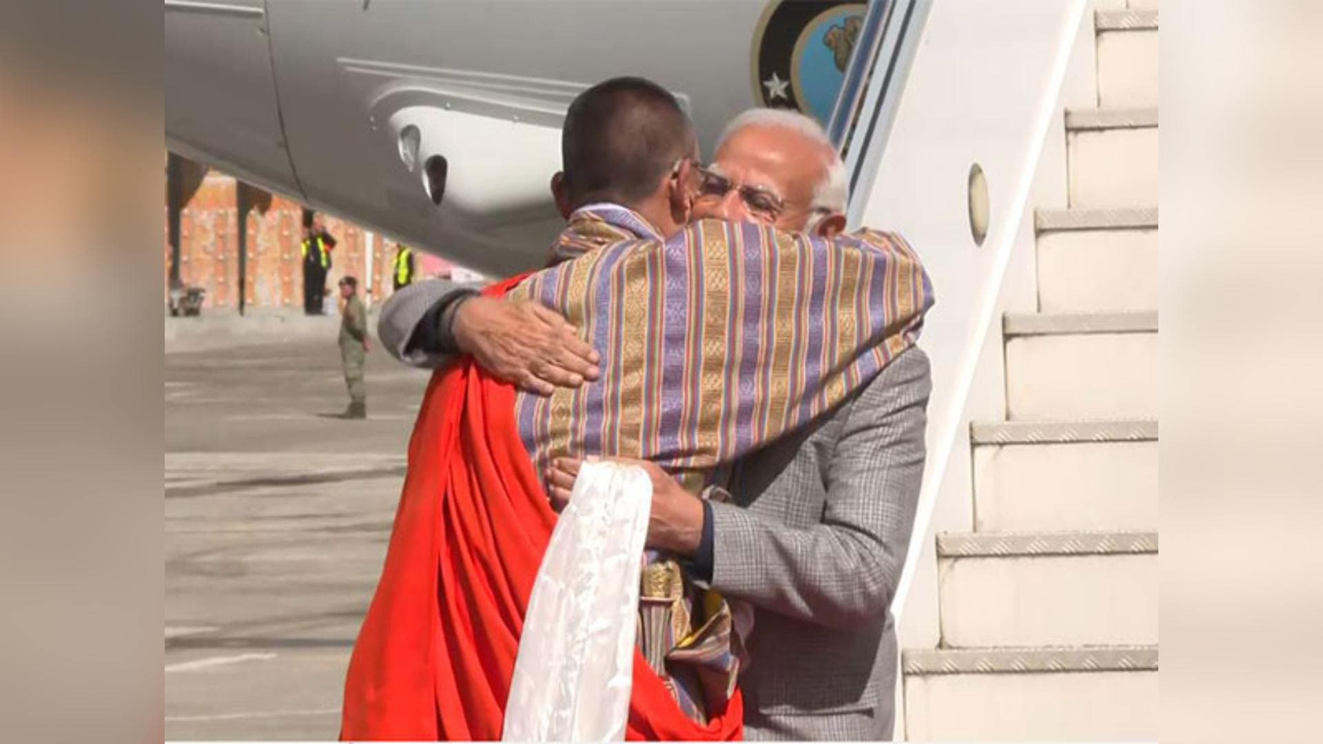 'Warm Hug, Guard Of Honour': PM Modi Receives Grand Reception As He Arrives In Bhutan