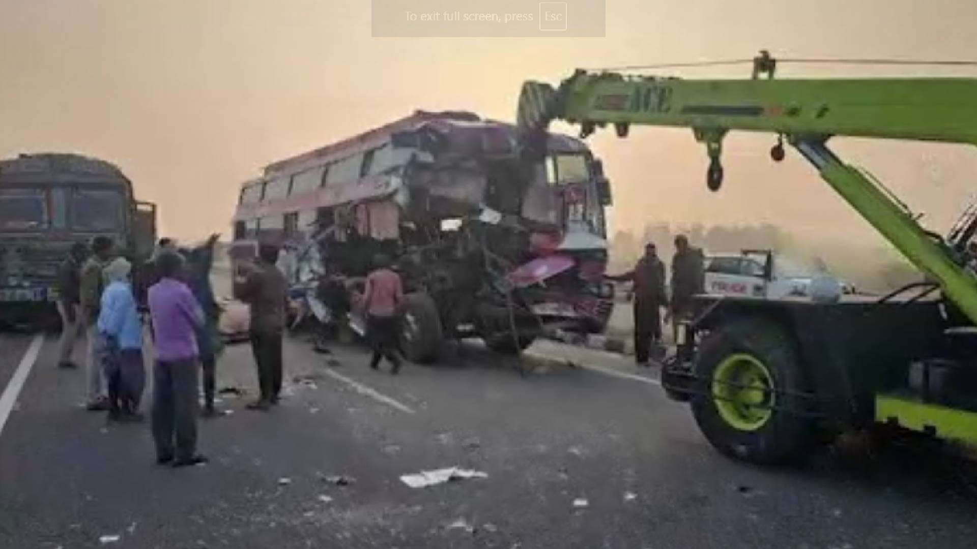 Bus Hits Stationary Truck In Telangana; 4 Odia People Killed, 18 Injured