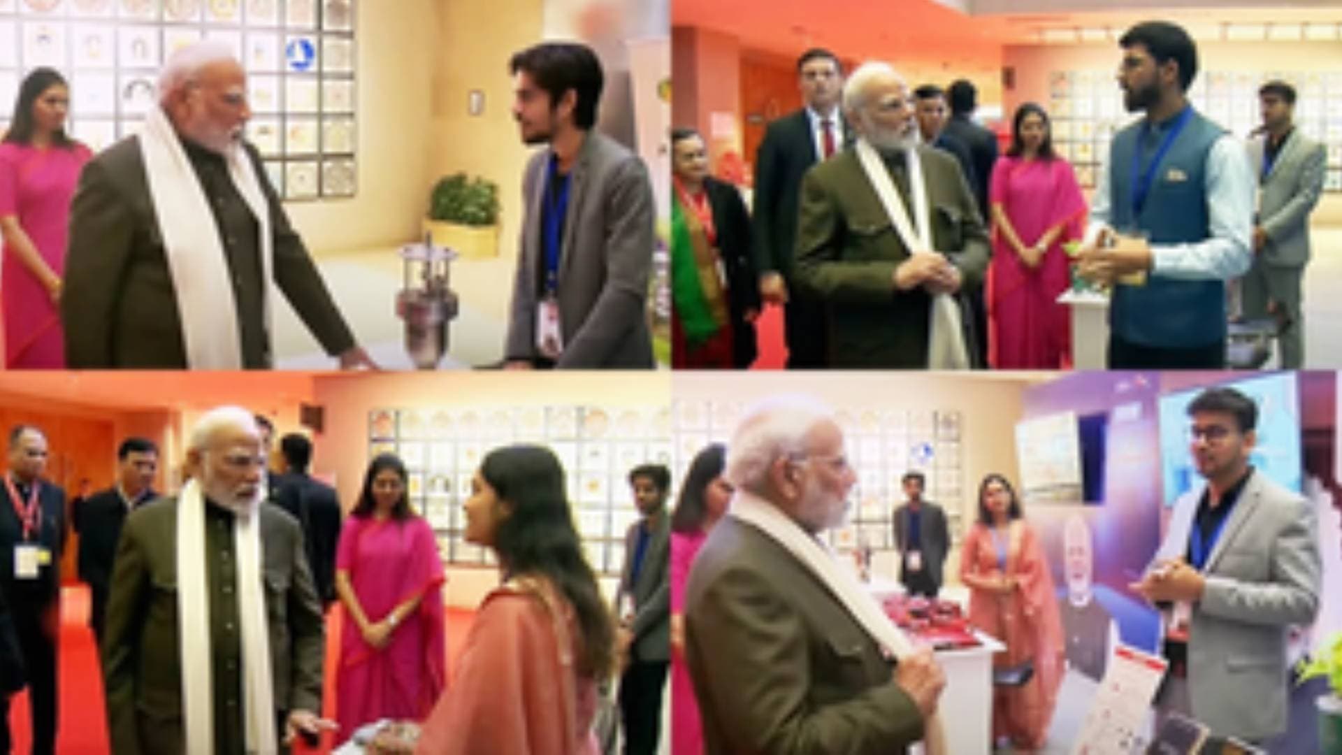 Viksit Bharat Young Leaders Dialogue: PM Modi Visits Exhibition, Engages With Youth