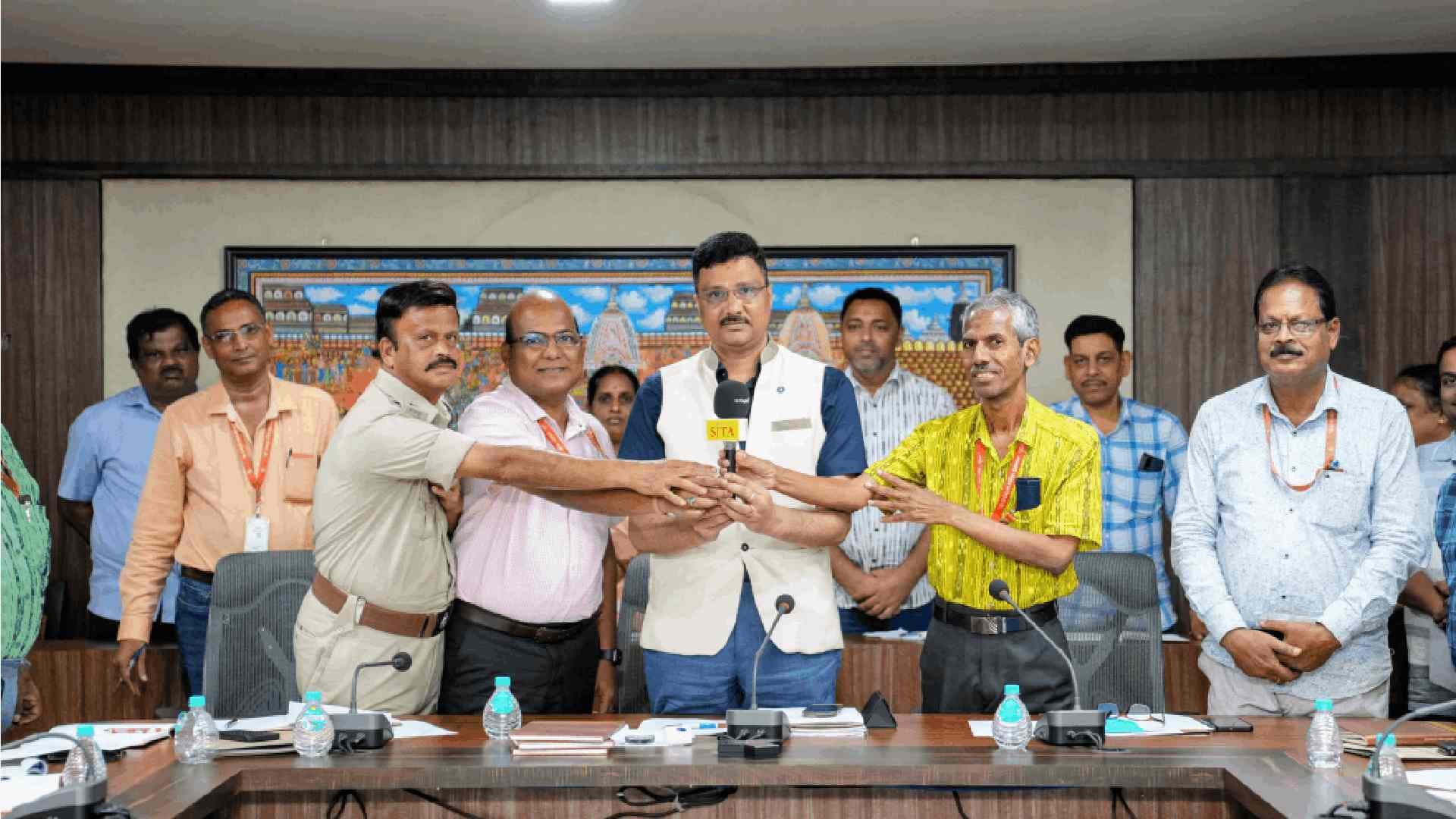 Shreemandir Chief Administrator Reviews Monthly Works, Unveils YouTube Logo