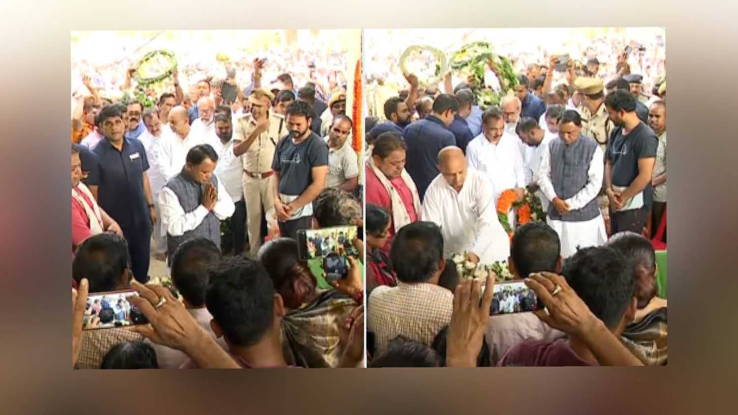 Odisha CM Majhi Pays Last Respect To Prashant Satpathy, Announces Rs 20 Lakh Ex-Gratia