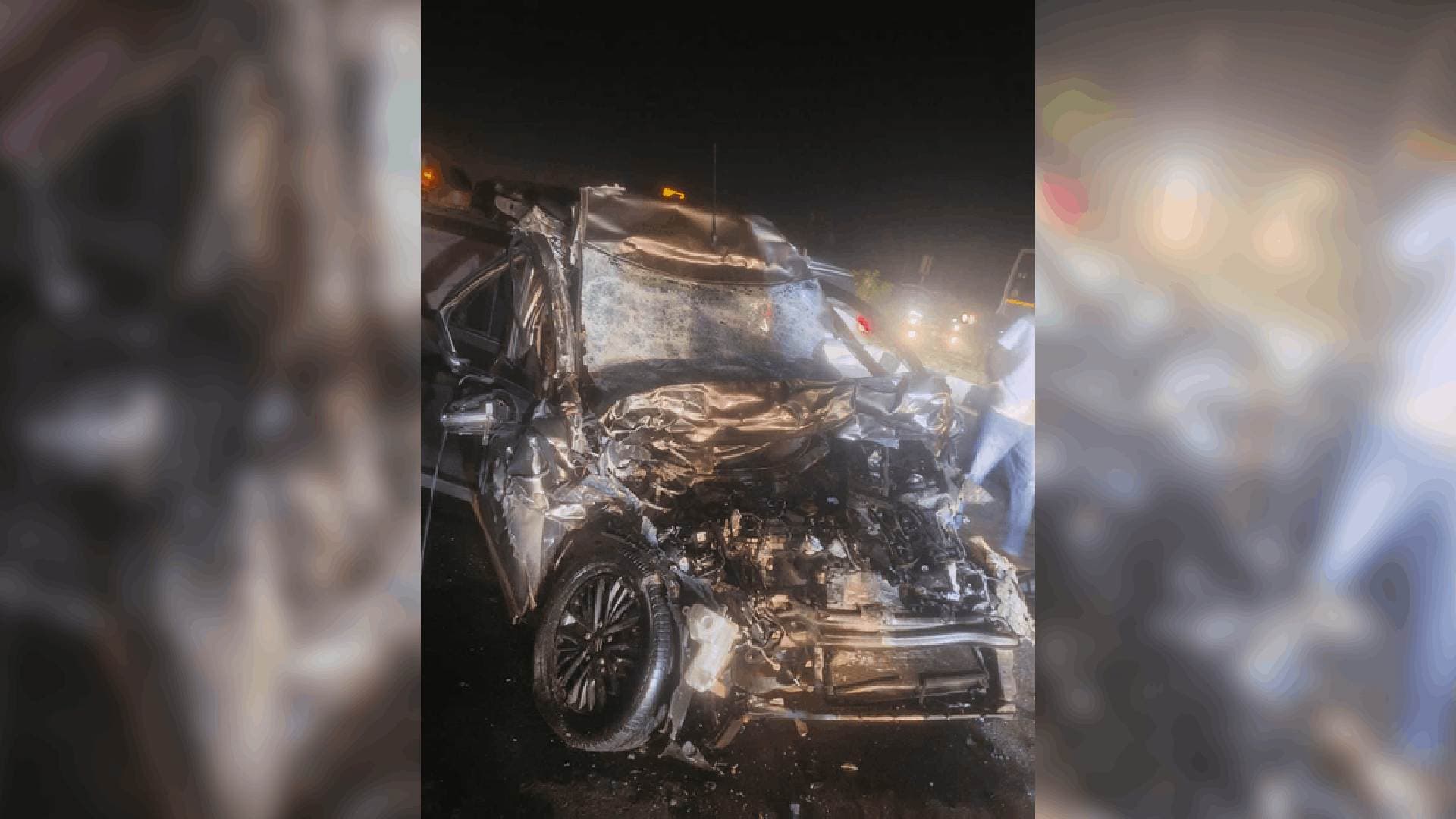 Four Of A Family Killed In Car-Canter Truck Collision In K'taka's Tumakuru