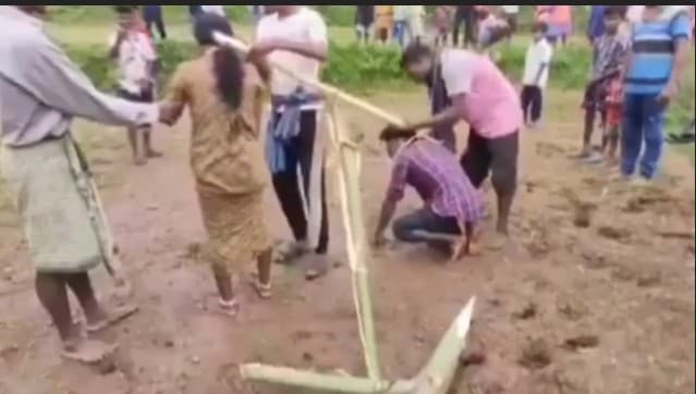 Shocking! Newly-Wed Couple Tied Like Oxen, Forced To Plough Field In Odisha