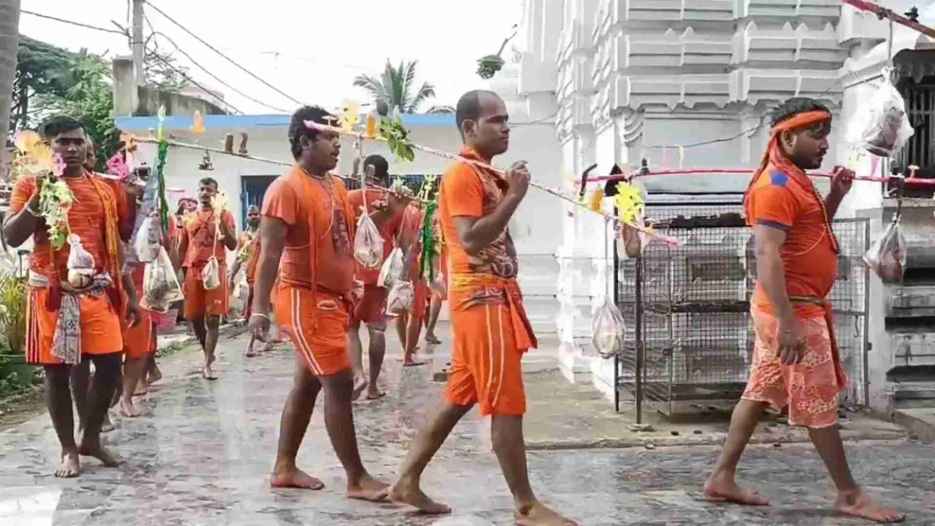 Devotees Throng Dhabaleswar Temple On First Monday Of Shravan