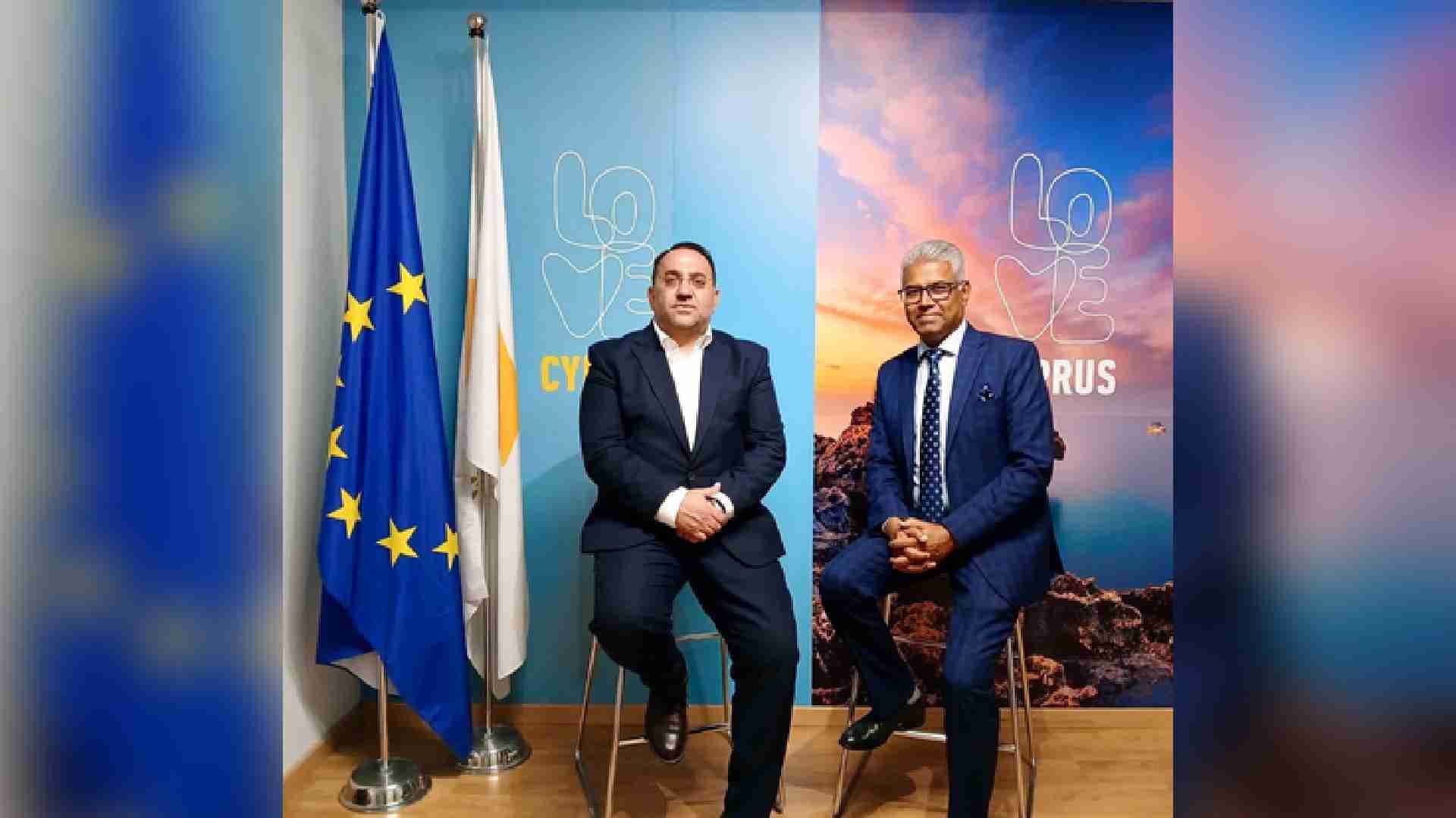 Indian Envoy Meets Cyprus’ Dy Tourism Minister To Boost Bilateral Ties, Explore Direct Flight Connectivity