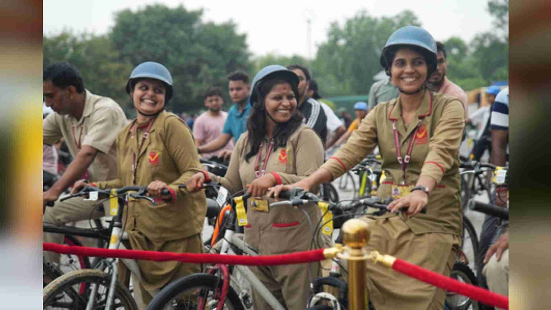 With Aim Of An Obesity And Pollution-Free Nation, 34th Edition Of Fit India Sundays On Cycle Honours Postmen