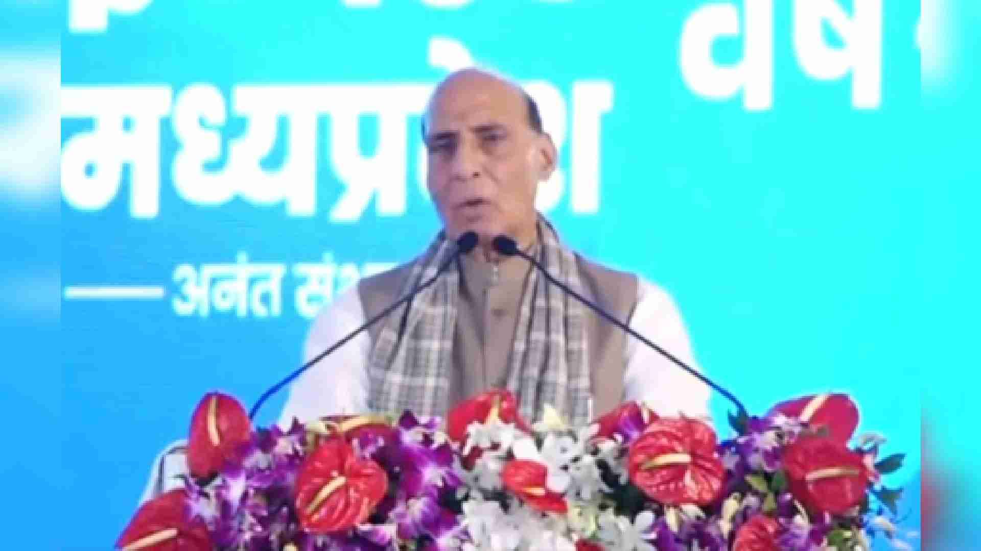 Rajnath Singh Lays Foundation Stone Of Rs 1,800 Crore-BEML Rail Coach Unit In MP's Raisen