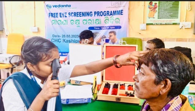 Vedanta Aluminium Organises Free Eye Screening Camp In Rayagada
