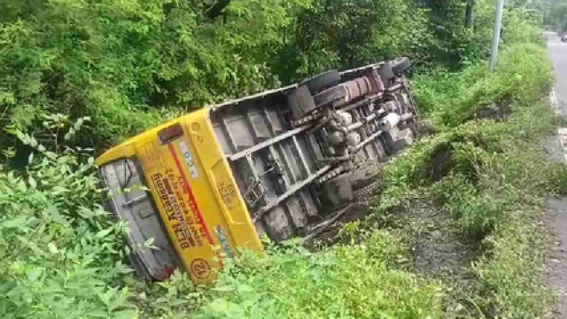 Bus Carrying School Children Falls Into Gorge In U'khand's Haldwani, Several Injured