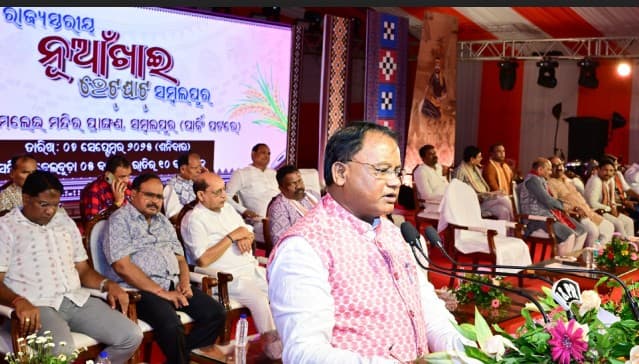 CM Mohan Majhi Celebrates Nuakhai In Sambalpur, Emphasizes Odisha’s Cultural Unity