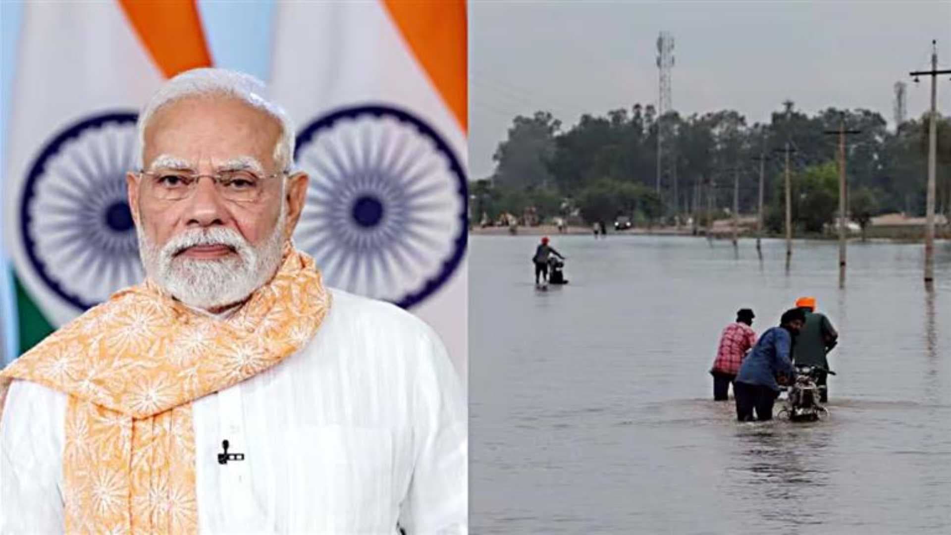 Stand 'Shoulder-To-Shoulder' With Affected, Says PM Modi Before Leaving For Flood-Hit Himachal, Punjab
