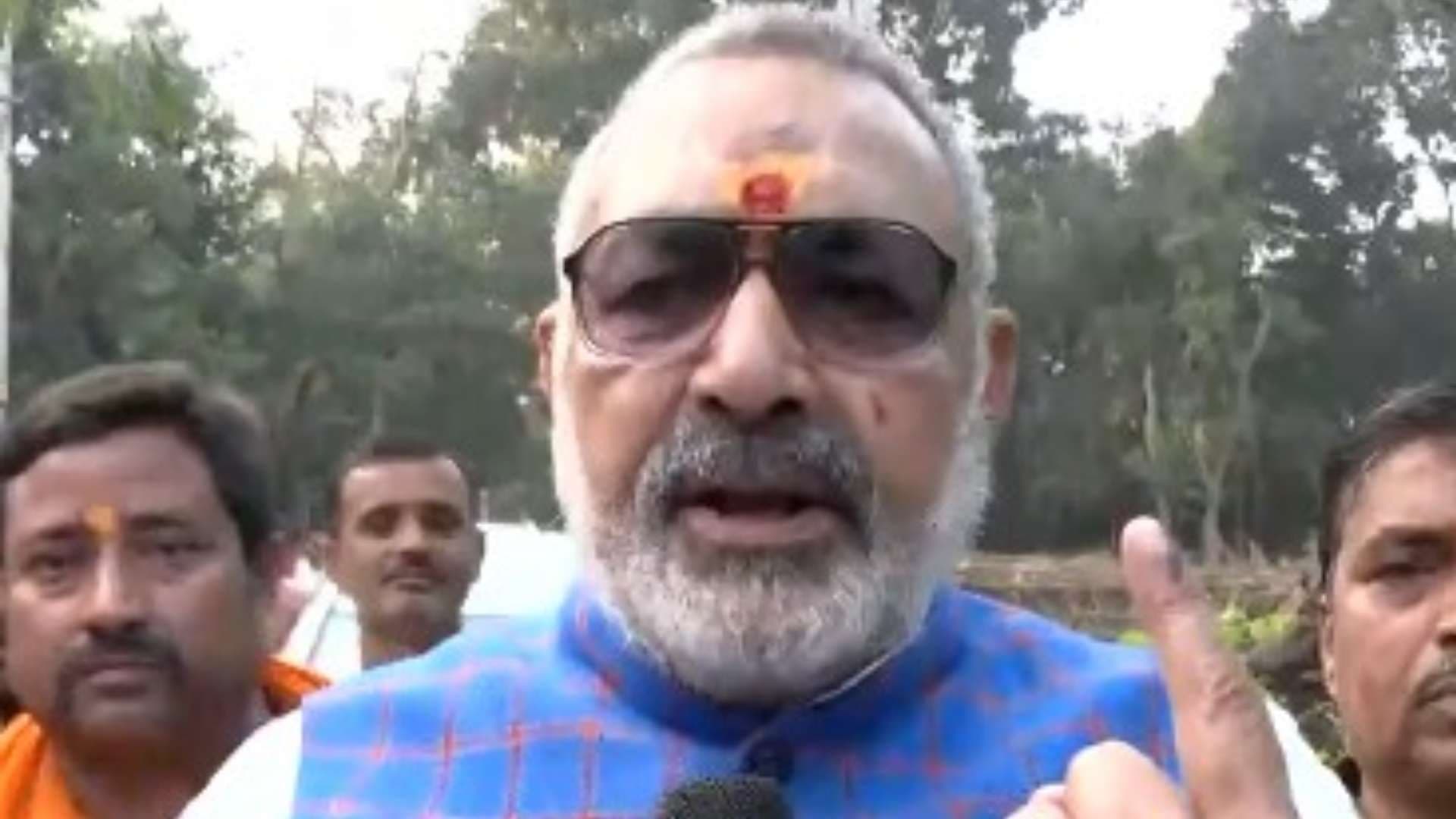 'NDA Will Win': Giriraj Singh Confident After Casting Vote In Bihar First Phase Polling