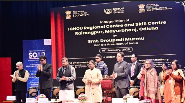 President Murmu Inaugurates IGNOU Regional Centre at Rairangpur