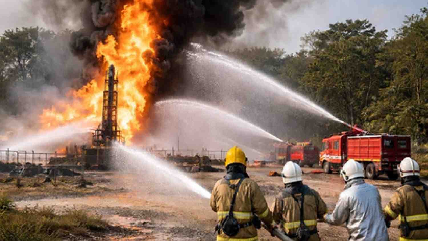 Gas Leak Continues For Second Day At ONGC Well In AP's Konaseema