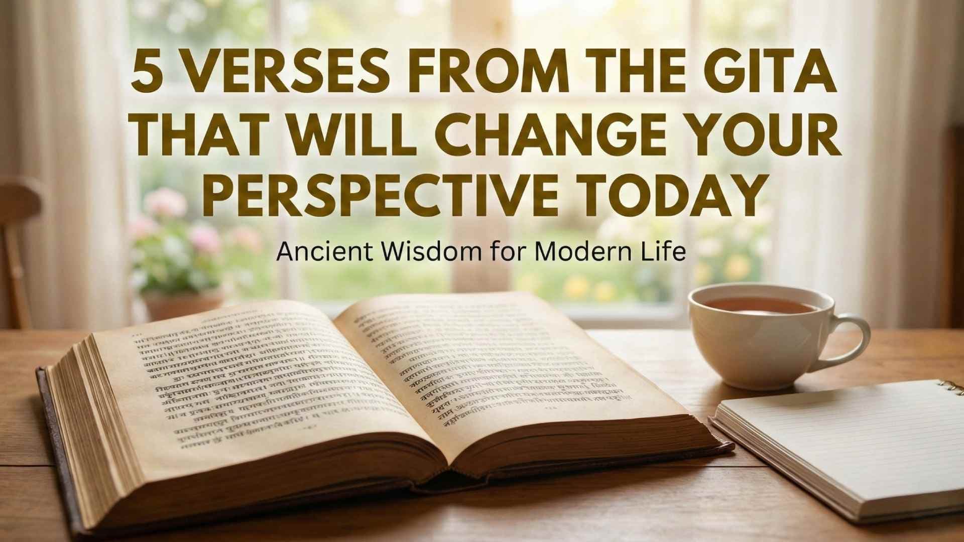 Can Five Ancient Verses From The Holy Bhagavad Gita Really Hold The Secret To Happiness Today?