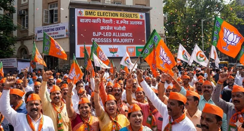 BMC Poll Results: BJP-led Alliance Crosses Majority Mark; Thackeray Cousins Fall Behind