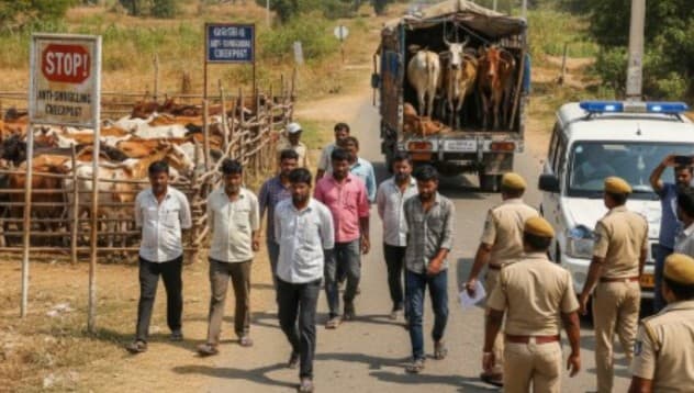Odisha Police Raids Against Cattle Smuggling; 10 Arrested
