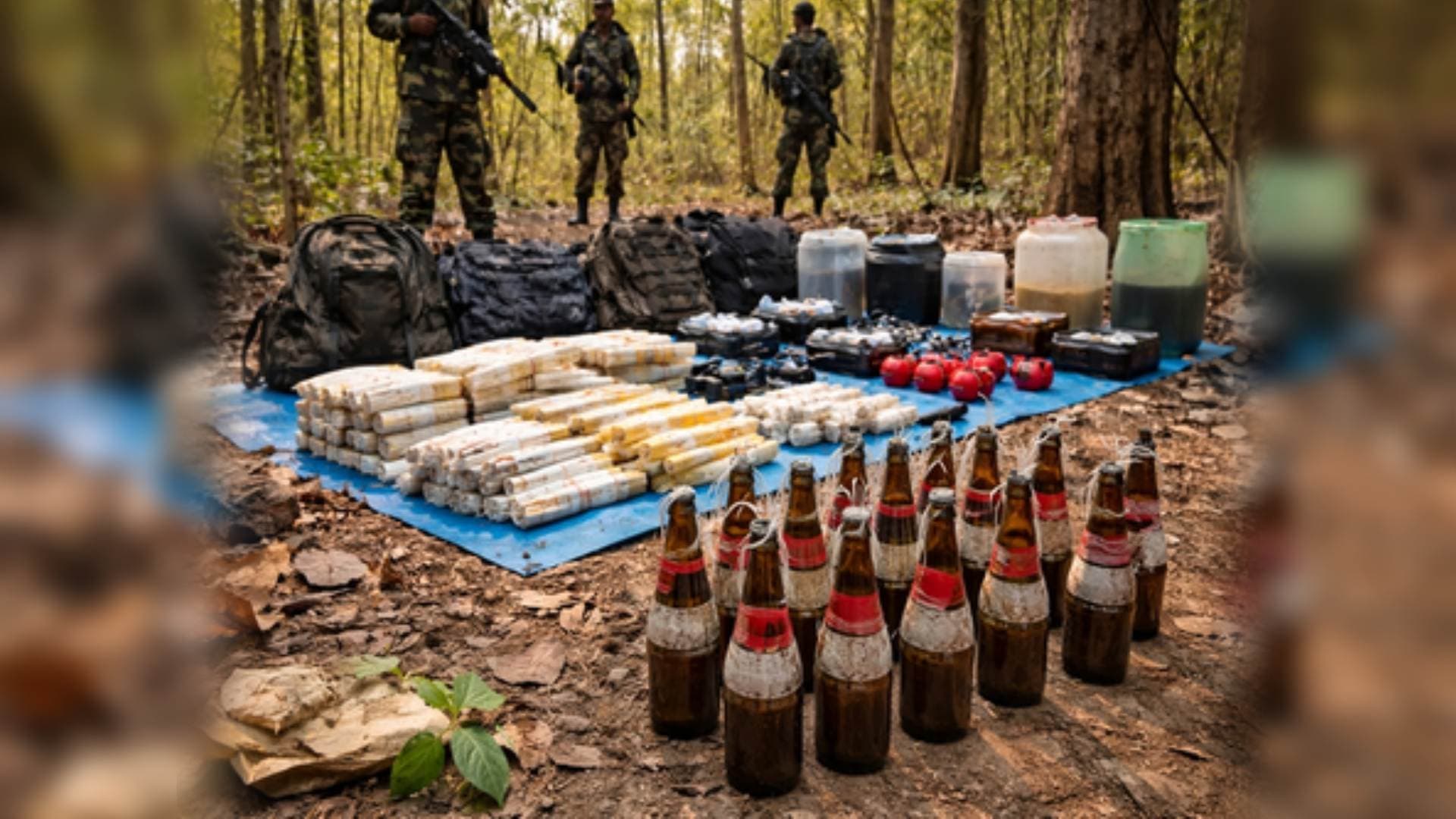 Security Forces Foil Maoist Plot, Bust Explosives Cache in Bijapur Operation
