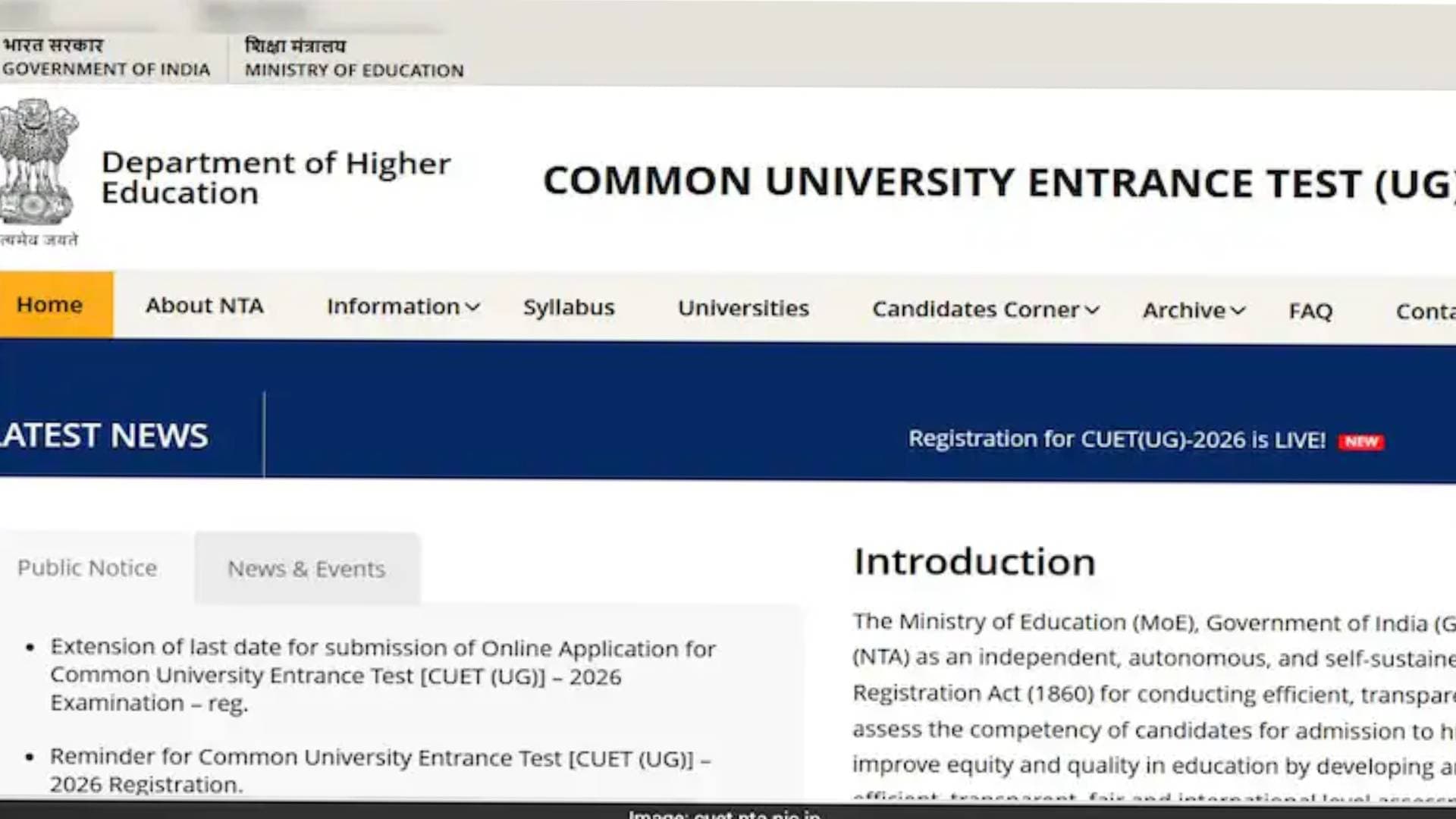 CUET UG 2026 Registration Deadline Extended, Check The Last Date