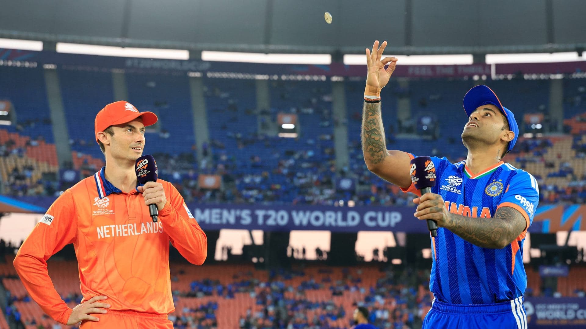 T20 WC: Arshdeep, Sundar Come in as India Elect to Bat against Netherlands