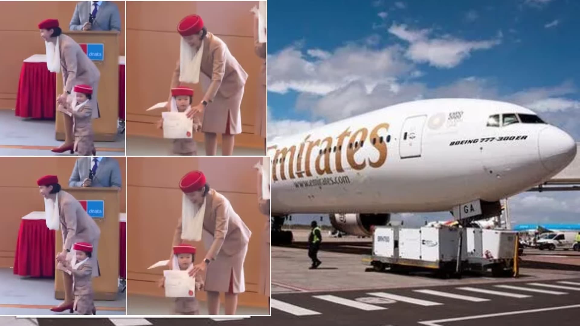 Tiny Uniform, Big Applause: Emirates Graduate’s Toddler Wins Hearts Worldwide