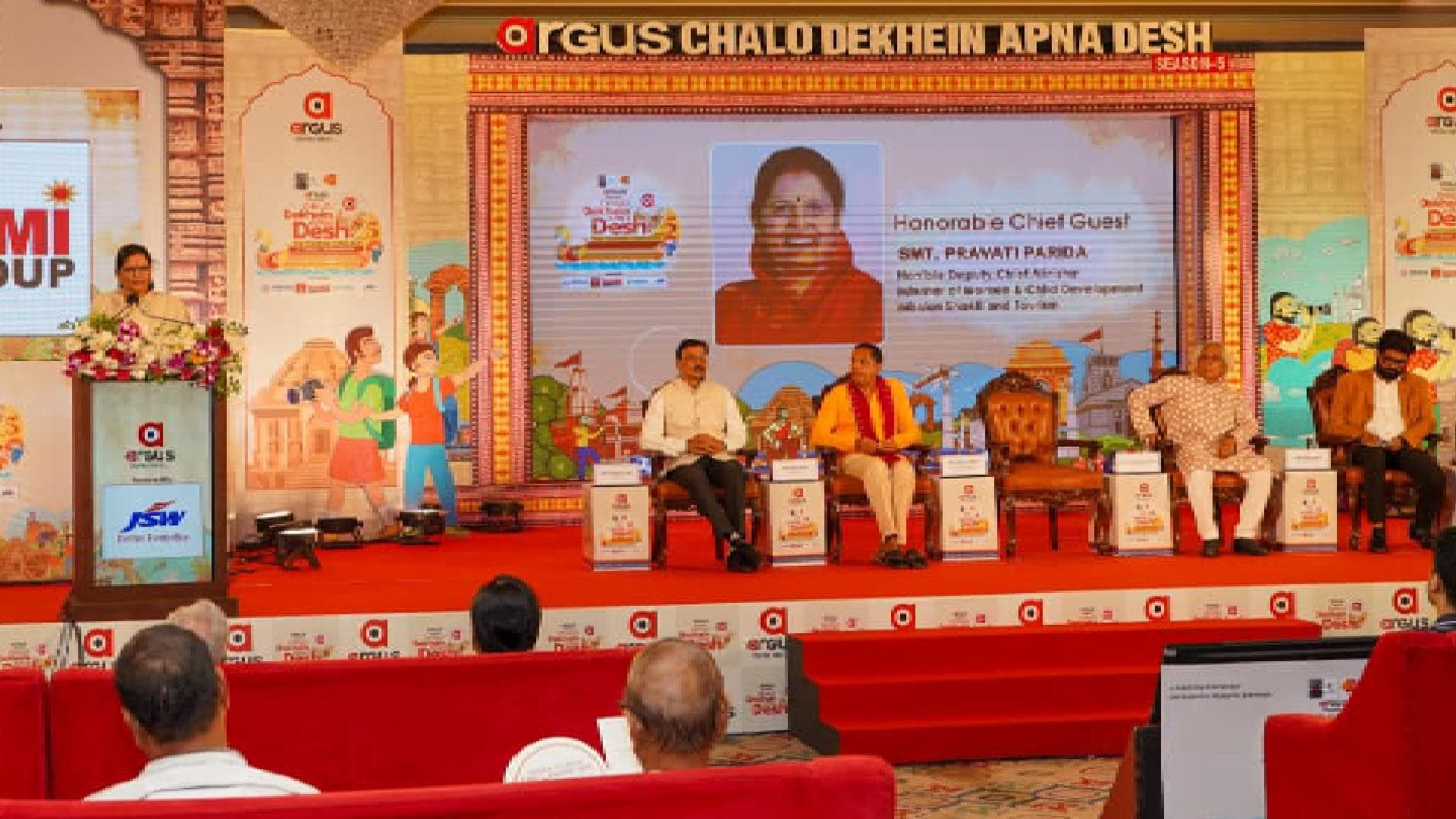 Odisha Dy CM Pravati Parida Unveils Tourism Vision at Argus ‘Chalo Dekhein Apna Desh’ Conclave