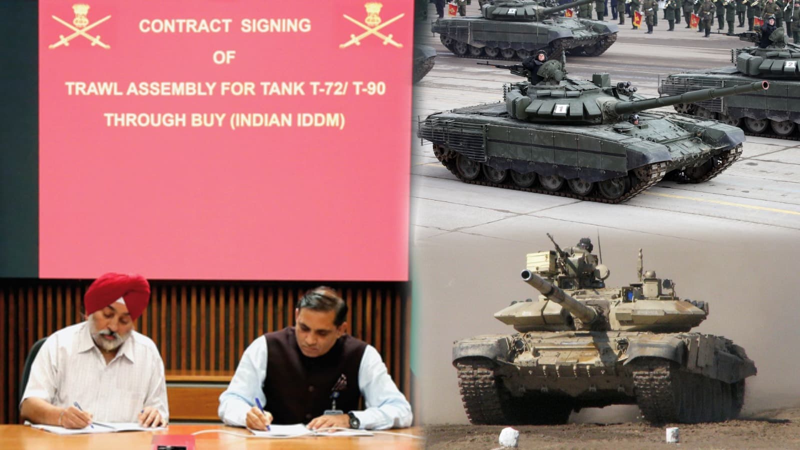 India Signs ₹975 Crore Deal for TRAWL Assembly for T-72, T-90 Tanks