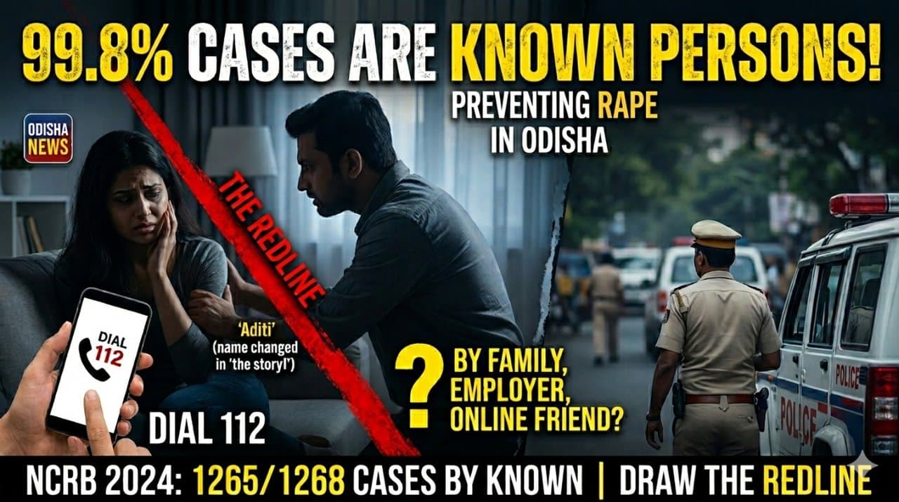 NCRB 2024 Odisha Report: The Rape Paradox: 99.8% Rapes in State are by Known Persons Raise Alarm
