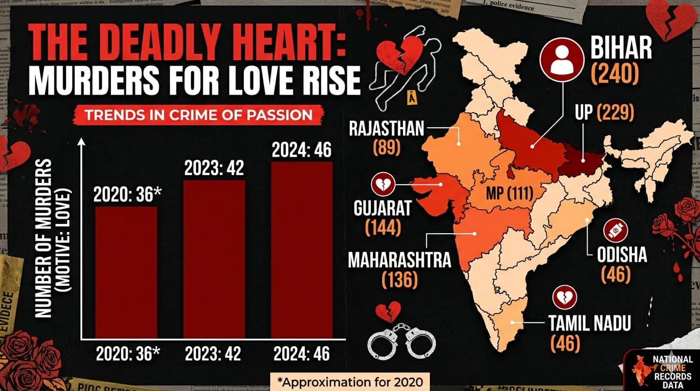 'Love Stories' Turning Lethal: Rise in Relationship-Driven Murders Across India, Odisha sees Uptick