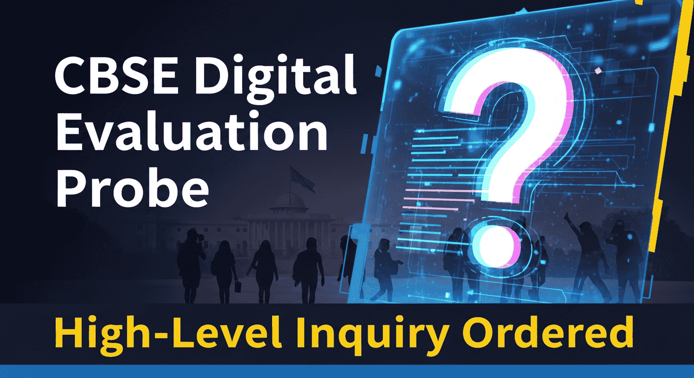 Centre Steps In to Protect Students’ Interests: High-Level Probe Ordered into CBSE Digital Evaluation System