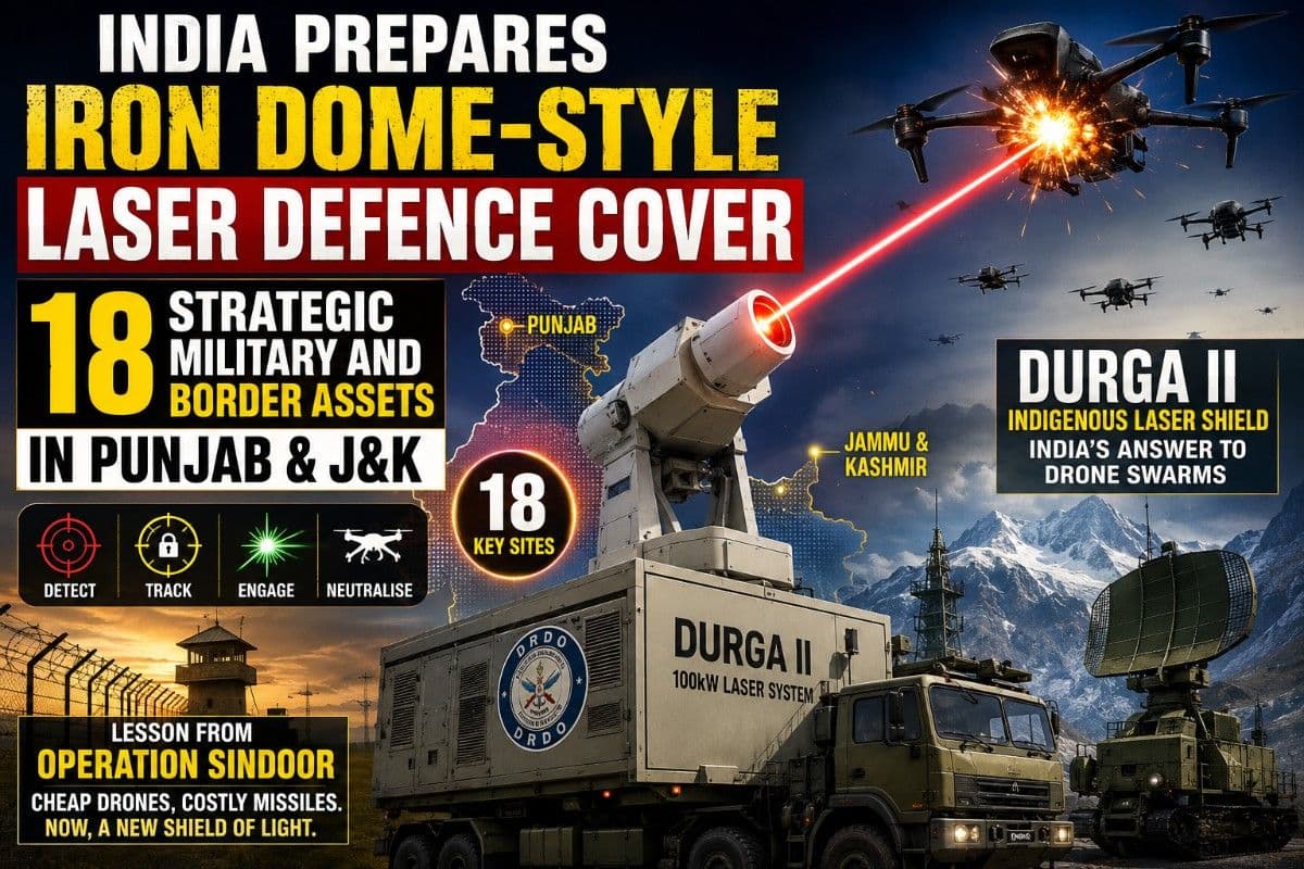 ₹250 vs ₹1,000: India Prepares 'Iron Dome' Style Laser Shield for 18 Punjab & J&K Border Assets; DRDO's DURGA II in Focus| Special Story