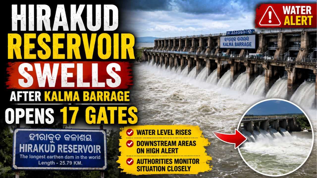 Hirakud Reservoir Level Rises as Chhattisgarh Releases Water into Mahanadi