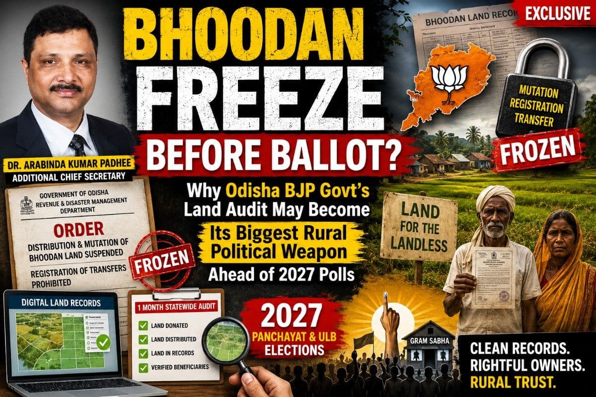 Bhoodan Freeze Before Ballot? Why Odisha BJP Govt’s Land Audit May Become Its Biggest Rural Political Weapon Ahead of 2027 Polls| Exclusive