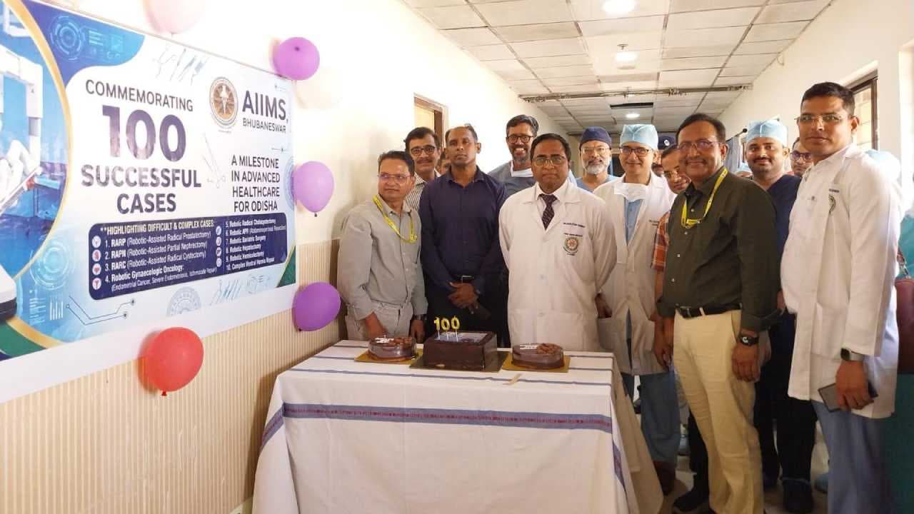 AIIMS Bhubaneswar Achieves Historic Milestone, Completes 100 Robotic Surgeries