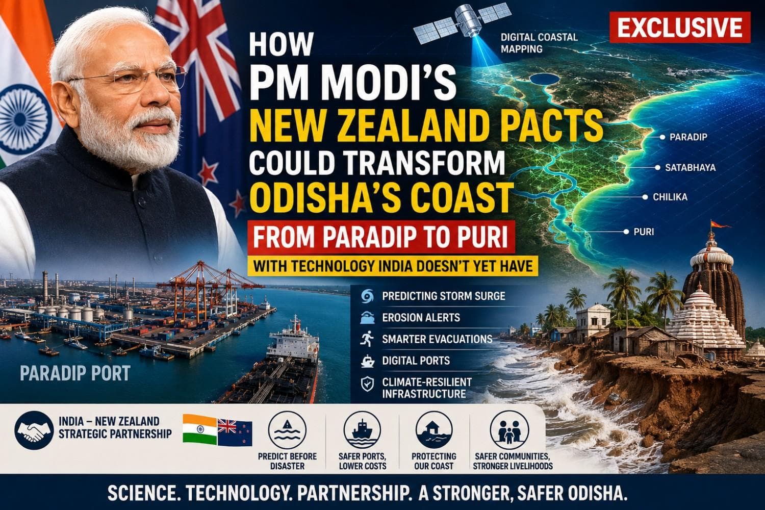 How PM Modi's New Zealand Pacts Could Transform Odisha's Coast from Paradip to Puri with Technology India Doesn't Yet Have| Exclusive
