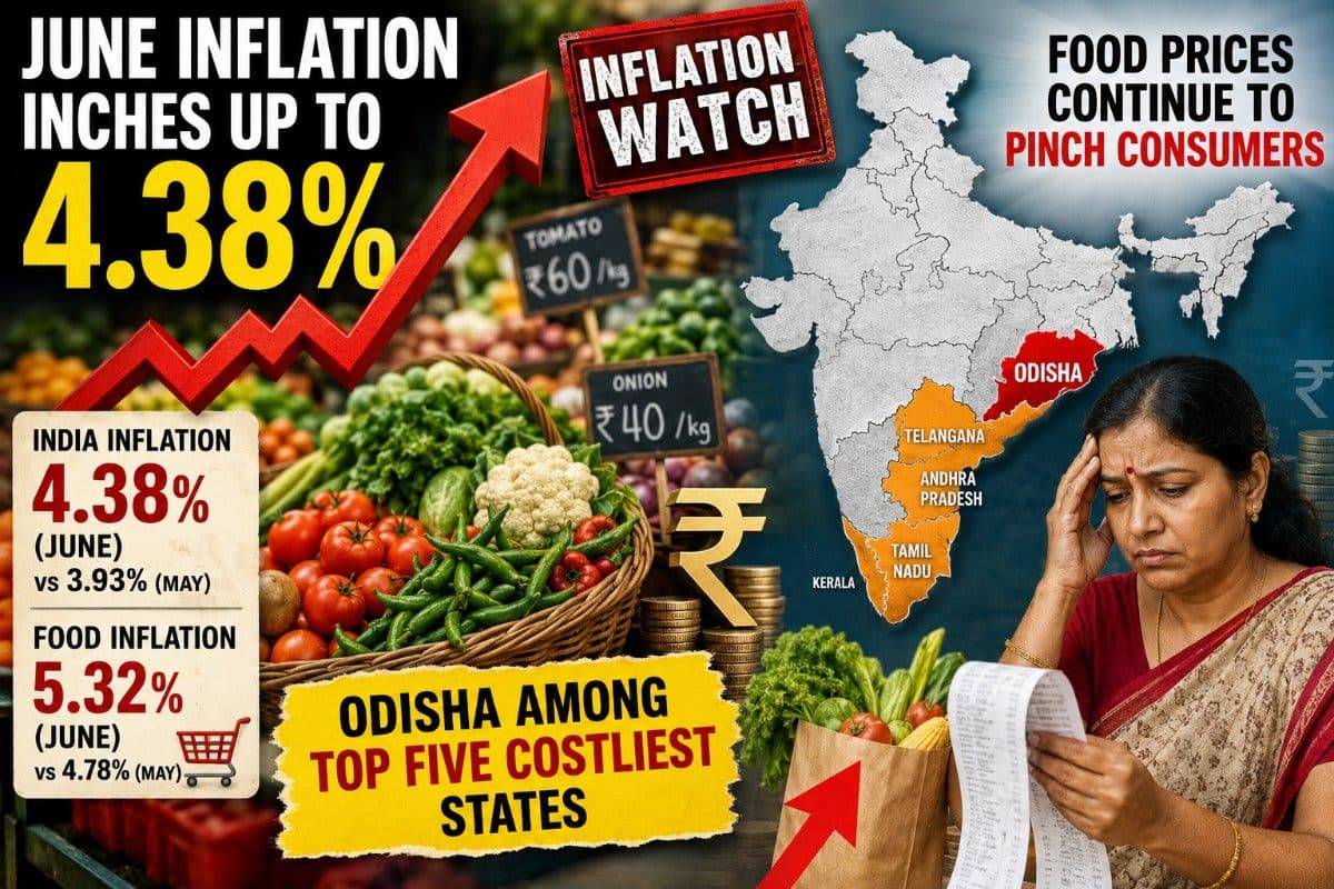 June Inflation Inches Up to 4.38%; Odisha Among Top Five Costliest States as Food Prices Continue to Pinch Consumers| Special Report