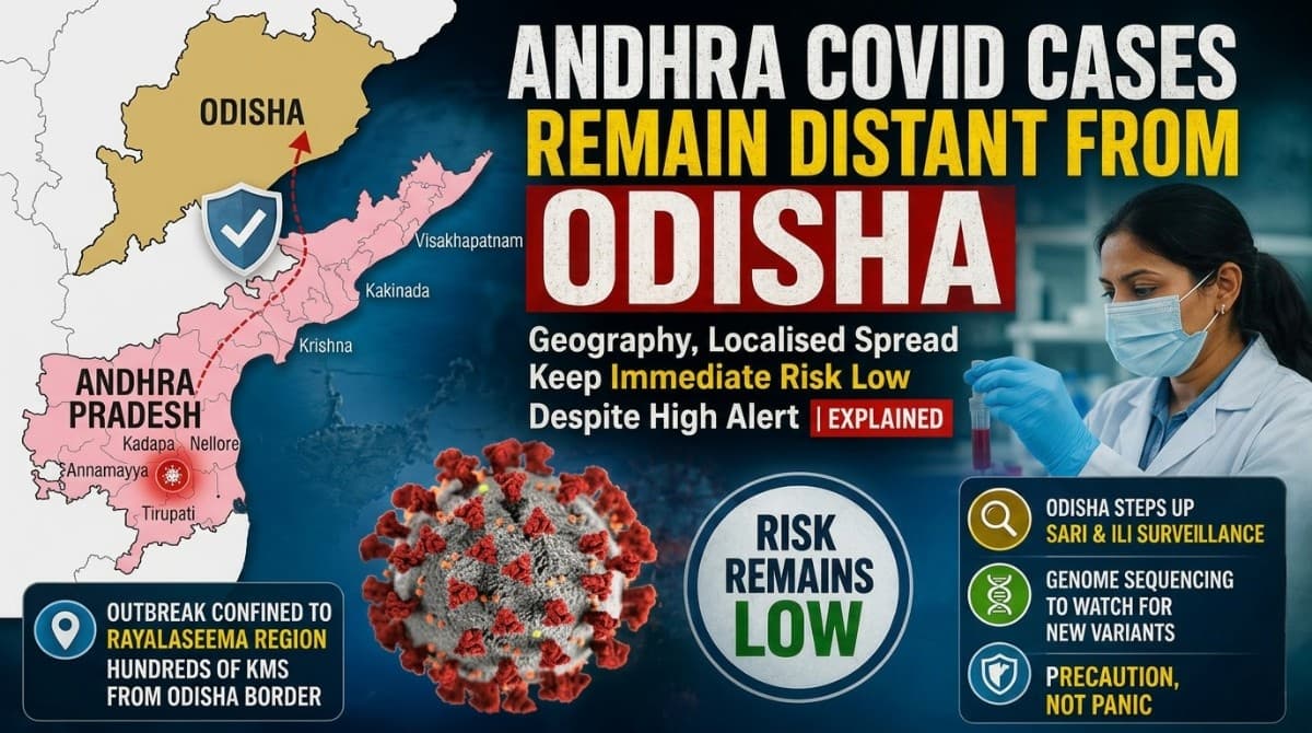 Andhra COVID Cases Remain Distant from Odisha; Geography, Localised Spread Keep Immediate Risk Low Despite High Alert | Explained